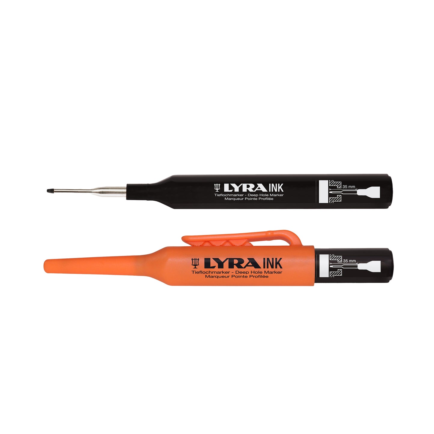 Rotulador Lyra para superfícies profundas NEGRO