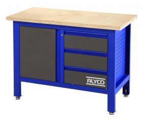 MESA TRABAJO 3 CAJ+PORTÓN 1200x600x865MM