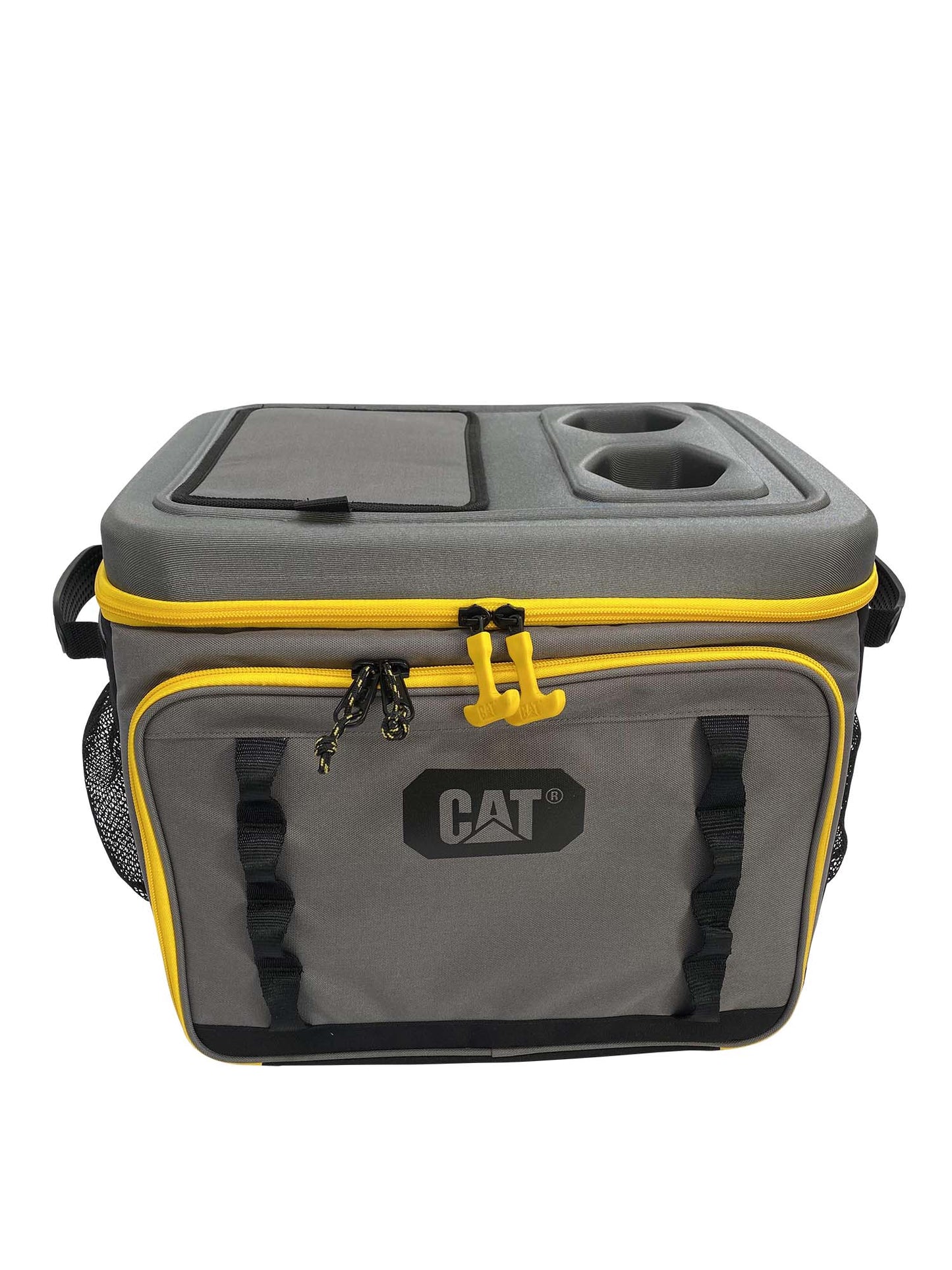 BOLSA CON PORTAVASOS Y ESCOTILLA RÁPIDA CATERPILLAR