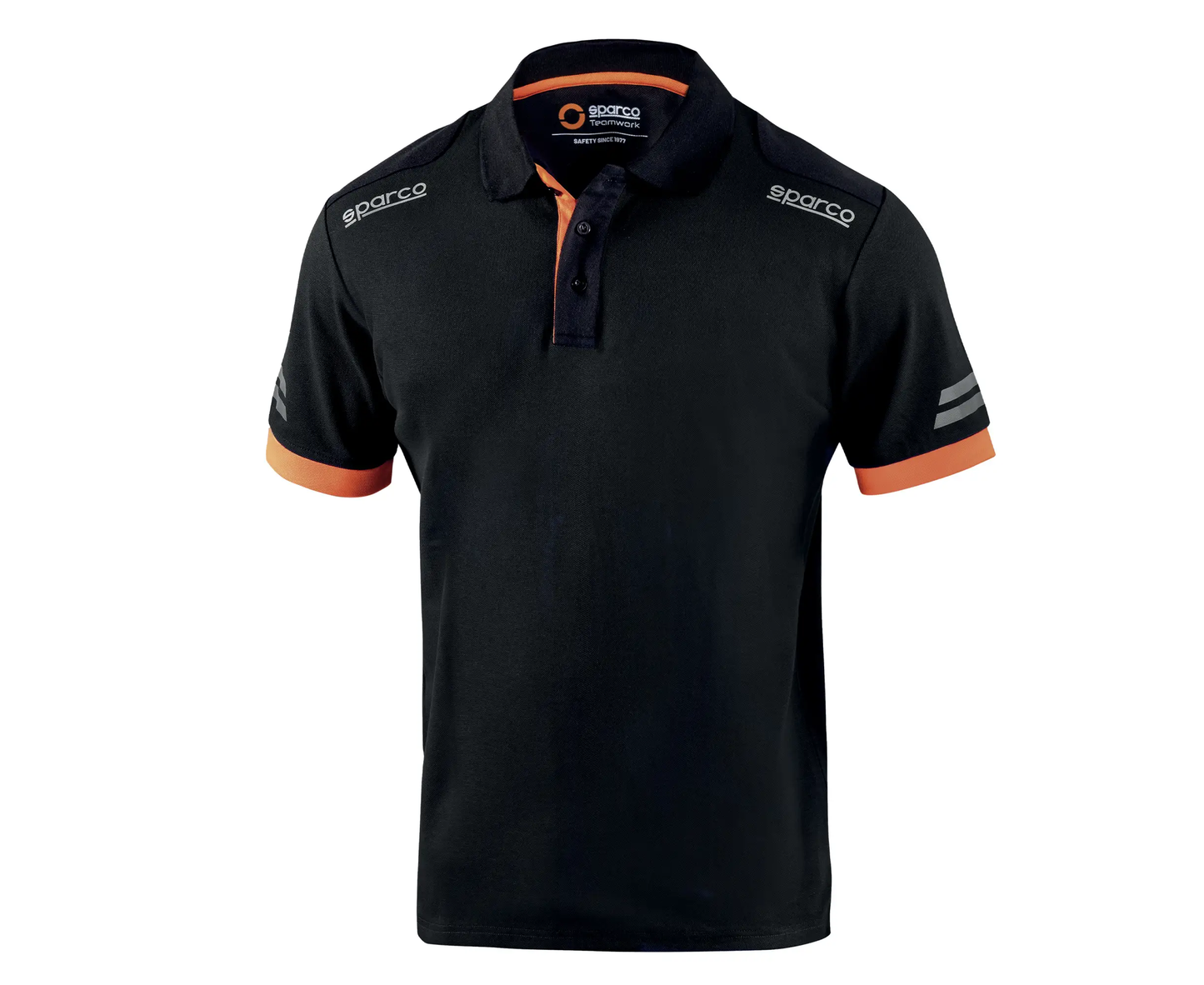 SPARCO POLO TOLEDO NARANJA/NEGRO