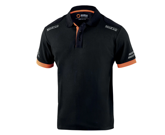 SPARCO POLO TOLEDO NARANJA/NEGRO
