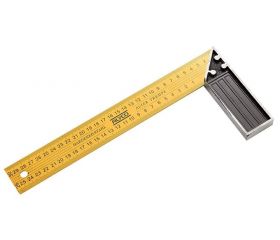 ESCUADRA ACERO TEMPLADO M/ALUMINIO 250MM