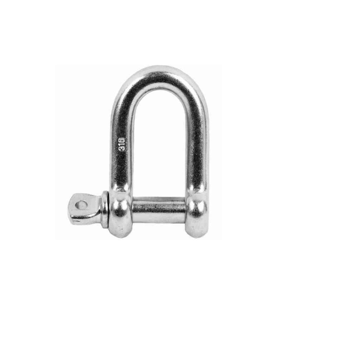 GRILLETE RECTO CORTO INOX Ø 14