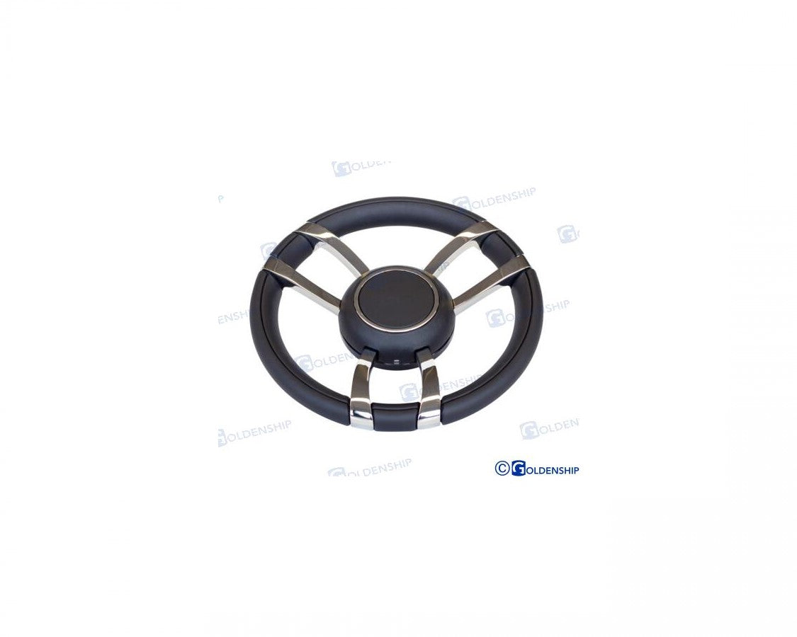 VOLANTE PIEL MOD. 701A 350 MM NEGRO