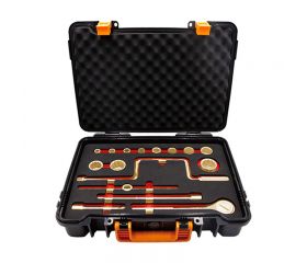 JGO DE LLAVES DE VASO 1/2' 17PZS AL-BR