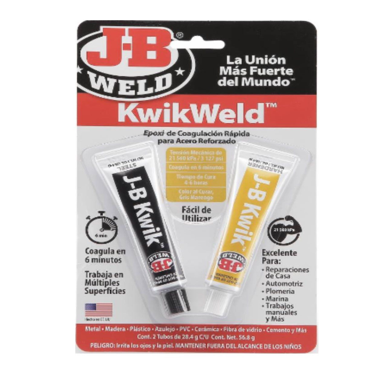 Envase soldadura JB Weld KwikWeld original