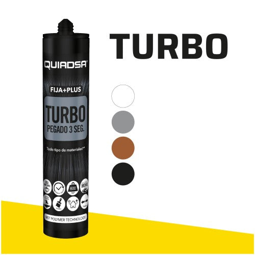 FIJA + PLUS TURBO Sujeción inmediata 3 segundos