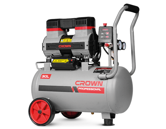 COMPRESOR DE AIRE SIN ACEITE CROWN 24L