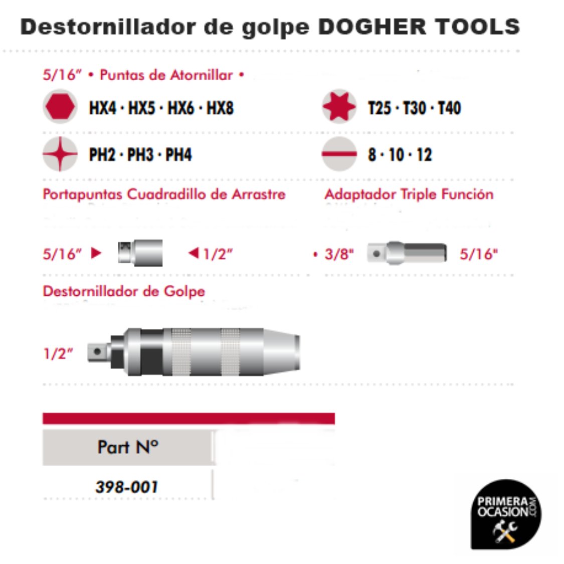 DESTORNILLADOR DE GOLPE DOGHER TOOLS