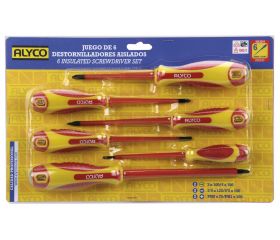 JUEGO 6 DESTORNILLADORES AISLADO BLISTER