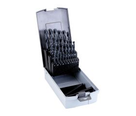 JUEGO 25 BROCAS 1-13x0,5MM CAJA PLAST.