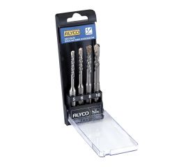 JUEGO 4 BROCAS SDS-PLUS HORMIG. C/PLAST.