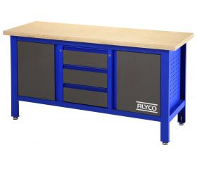 MESA TRABAJO 3 CAJ+PORTÓN 1700x600x865MM