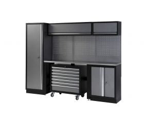 CONJUNTO MODULAR 4 MOD. BASE ACERO INOX