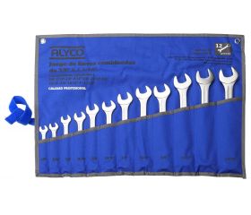 JUEGO 12 LLAVES FIJAS PULGADAS