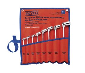 JUEGO 8 LLAVES VASO ARTICULADA B/NYLON
