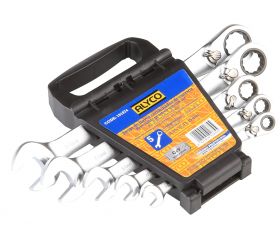JUEGO 5 LLAVES COMB. CARRACA REV 8-19 MM