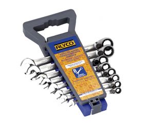 JUEGO 8 LLAVES COMB. CARRACA REV 8-19 MM