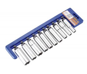 JUEGO 10 VASOS 1/2' LARGOS 10-22 MM