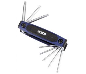 JUEGO 8 LLAVES ACODADAS TORX INV T9-T40