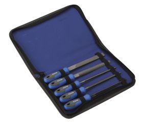 JUEGO DE 5 LIMAS DE 150 MM EN B/NYLON