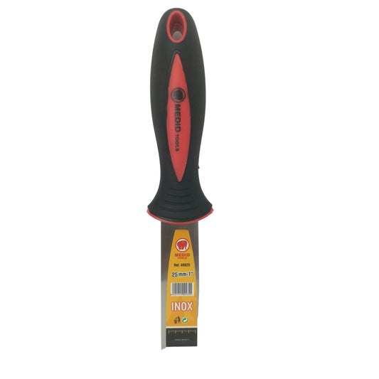 Espátula de pintor bimaterial inoxidable – 25 mm MEDID