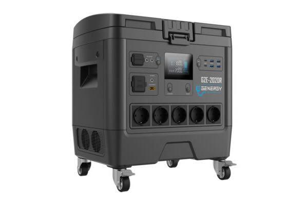 GENERADOR SOLAR / ESTACIÓN DE ENERGÍA GZE-2020R 1953Wh 2000W – Batería Intercambiable Incluida