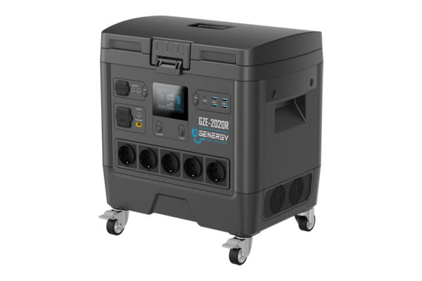 GENERADOR SOLAR / ESTACIÓN DE ENERGÍA GZE-2020R 1953Wh 2000W – Batería Intercambiable Incluida