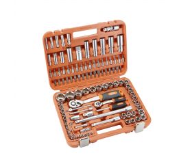 JUEGO VASOS 1/2'+1/4' 110PZ ALYCO ORANGE