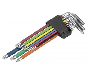 JUEGO 9 LLAVES TORX INV MULTICOLOR