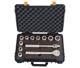 JUEGO LLAVES DE VASO 1/2p 13 PIEZAS INOX